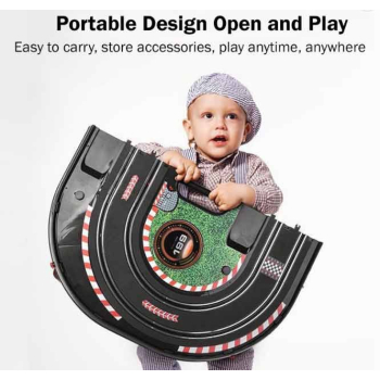 Składany tor wyścigowy Track Speed dla dzieci 6+ Sterowane autka + interaktywne efekty